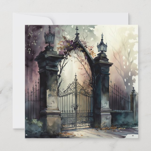 Den gotiska kyrkogårdsgrindserien Design 12 (Framsida)