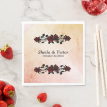 Den gotiska Orangen järn Grind Röd ros