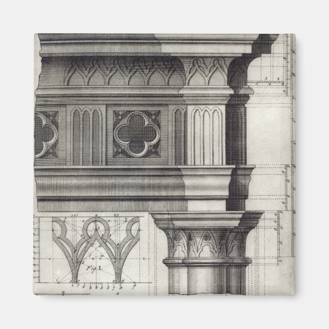 Den gotiska översikten magnet (Framsidan)