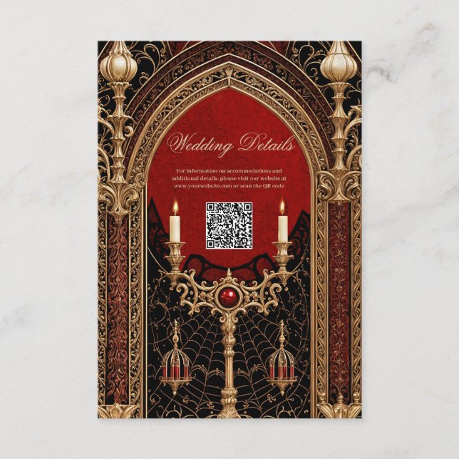 Den gotiska stilens mörka elegans.  tilläggskort (Framsida)