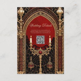 Den gotiska stilens mörka elegans. tilläggskort