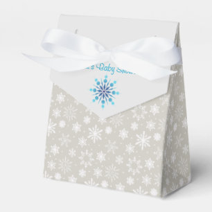 Den grå och blåttSnowflakefavören boxas Presentaskar