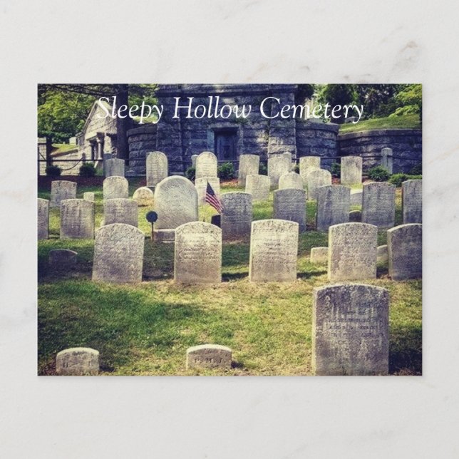 Den grå platsen Washington Irving Vykort (Framsida)