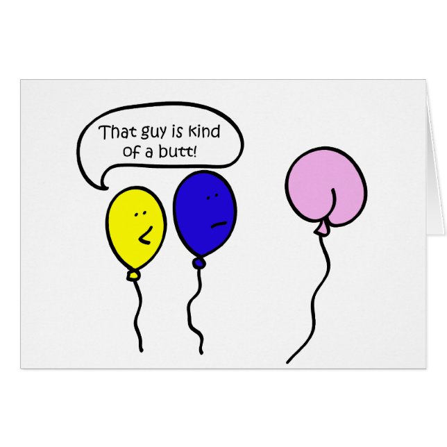 Den grabb är sorten av en ända hälsningskort (Framsidan Horizontal)