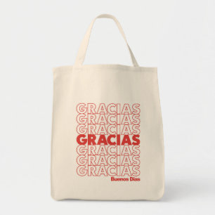Den Gracias totot hänger lös Tygkasse