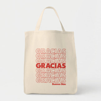 Den Gracias totot hänger lös Tygkasse
