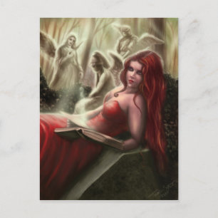 Den gråta änglarvykortet vykort