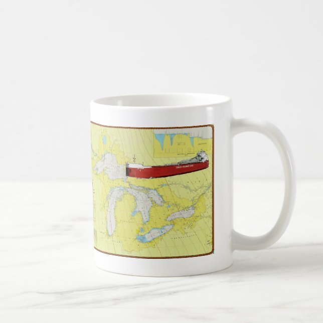 Den Great Lakes frakten CSL Niagra på en mugg och (Höger)