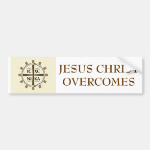 Den grekiska "Jesus Kristus övervinner ", Bildekal