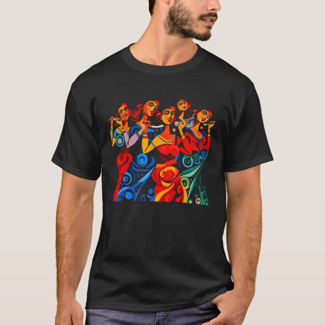 Den grekiska mytologin Goddesses T Shirt (Framsida)
