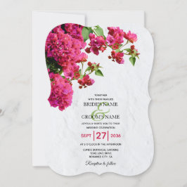 Den grekiska ön Bröllop i Bougainvillea Medelhavet Inbjudningar