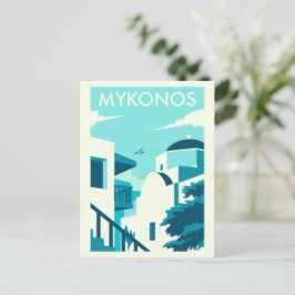 Den grekiska ön Mykonos Poster Vykort