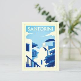 Den grekiska ön Santorini Poster Vykort