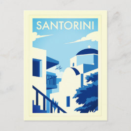 Den grekiska ön Santorini Poster Vykort