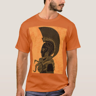 Den grekiska orangen och den svarta amphora teckni t shirt