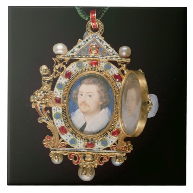 Den Gresley juveln, med miniatyrporträtt av herr Kakelplatta (Framsidan)