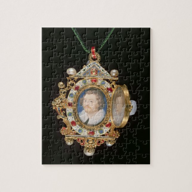 Den Gresley juveln, med miniatyrporträtt av herr Pussel (Vertikal)