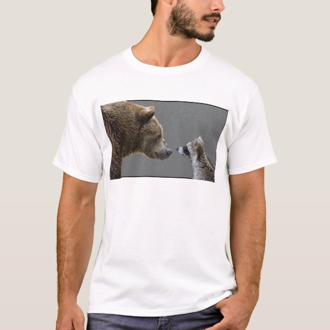 Den Grizzle björnen möter raccoonen Tröja (Framsida)