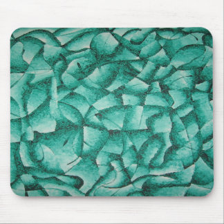 Den gröna abstrakt musen vadderar musmatta