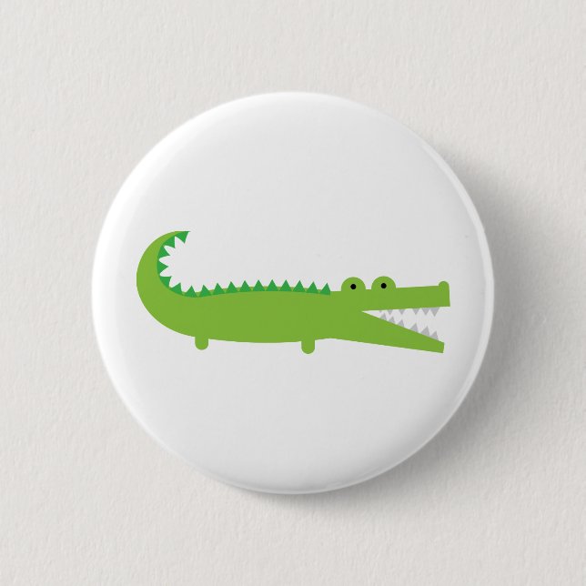 Den gröna alligatorn knäppas knapp (Framsida)