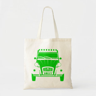 Den gröna Citroen 2cv Deux Chevaux dockatotot Tygkasse