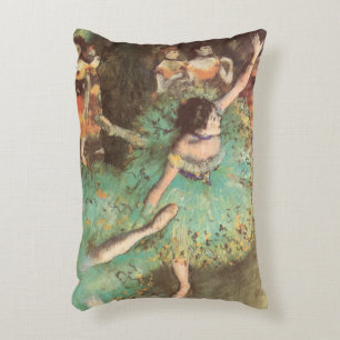 Den gröna dansösen av Edgar Degas, Vintage Ballet Prydnadskudde