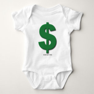 Den gröna dollaren undertecknar med fasad stil t shirt
