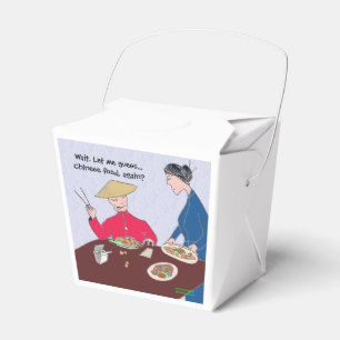 Den gröna favören Weenii "för kinesisk mat" box Presentaskar