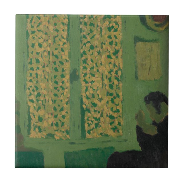 Den gröna insidan kakelplatta (Framsidan)