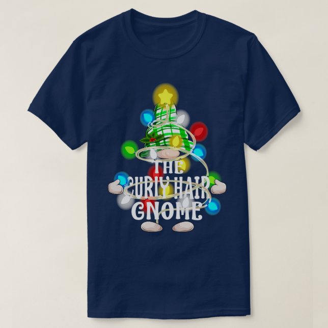 Den gröna julmatchningsfamiljen Shi som håller i C T Shirt (Design framsida)