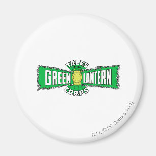 Den gröna lyktakåren - grön logotyp magnet