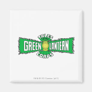 Den gröna lyktakåren - grön logotyp magnet