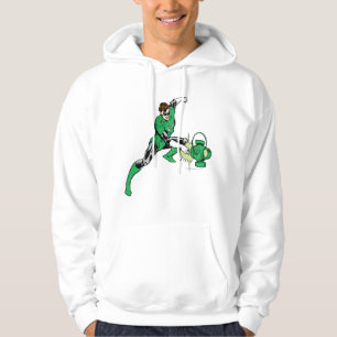 Den gröna lyktan driver sweatshirt med luva