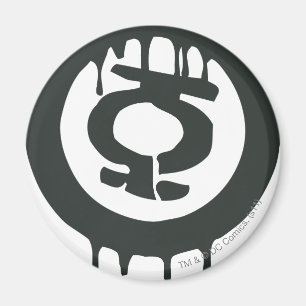 Den gröna lyktan målar symbol magnet