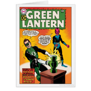 Den gröna lyktan och Sinestro täcker Hälsningskort