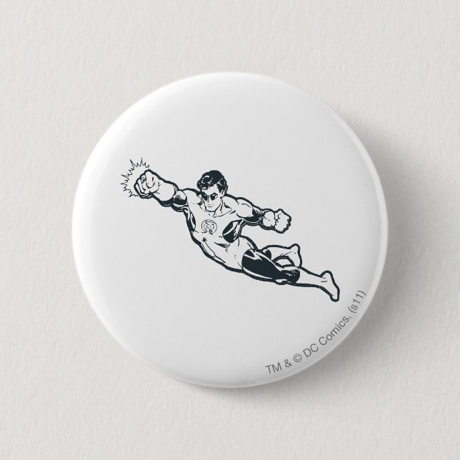 Den gröna lyktan slår BW Knapp (Framsida)