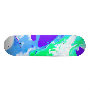 Den gröna marmorfärgaden häller mini skateboard bräda 18,5 cm