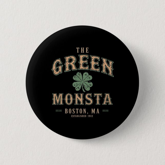 Den Gröna Monsta Outfits St Patricks Day Boston Na Knapp (Framsida)