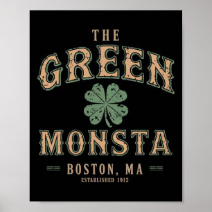 Den Gröna Monsta Outfits St Patricks Day Boston Na Poster