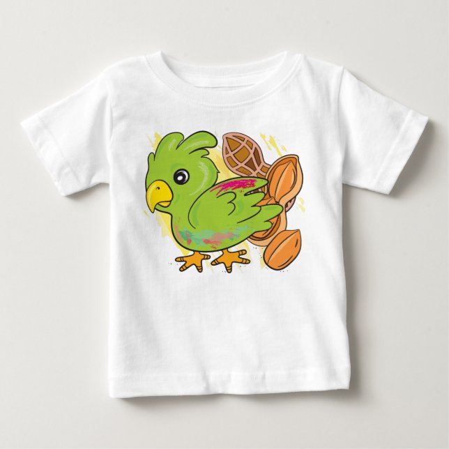 Den Gröna Papegojan T Shirt (Framsida)