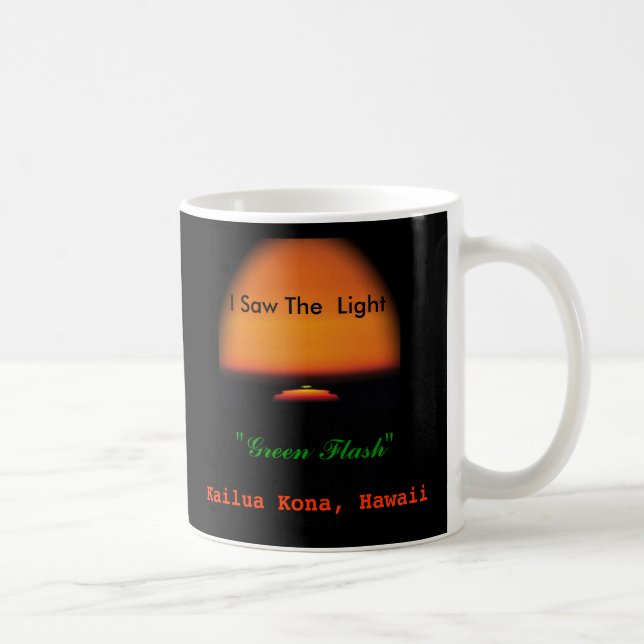 Den gröna pråliga solnedgången kaffemugg (Höger)