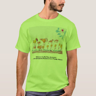 Den GRÖNA T-TRÖJA "blir rädd" (BILDEN FRAMME) T Shirt
