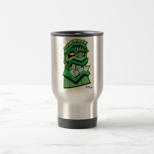 den gröna tikien maskerar travel mug resemugg (Center)