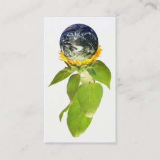 Den gröna världen profilerar kortet visitkort