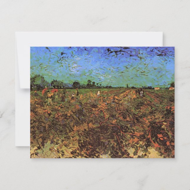 Den gröna vingården av Vincent van Gogh (Framsida)