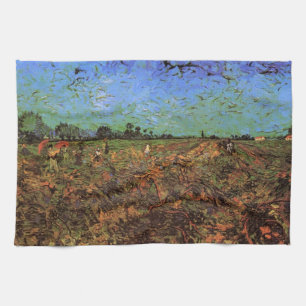 Den gröna vingården av Vincent van Gogh Kökshandduk
