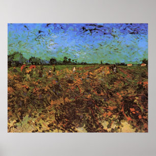 Den gröna vingården av Vincent van Gogh Poster