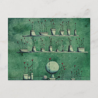 Den gröna vykortet vykort