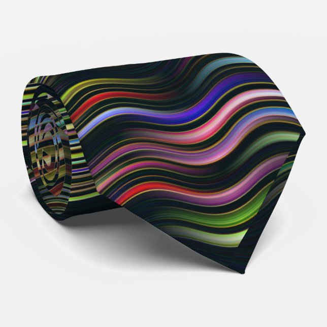 Den Groovy 70-tal vågigt den psychedelic hippien Slips (Rullad)