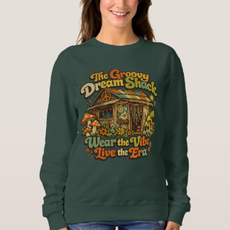 Den Groovy Dream Shack Basic Kvinnors Tröja